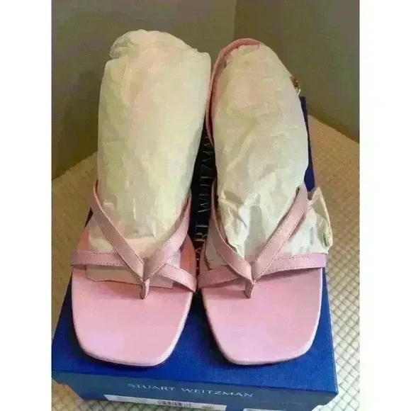 Stuart Weitzman Women's Oasis Slingback Sandal Pump in Pink Blossom Size 9.5 - Picture 8 of 13